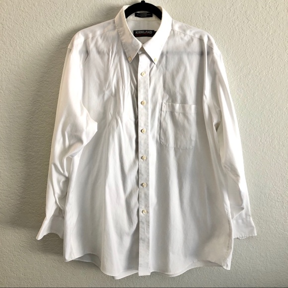 kirkland white dress shirts